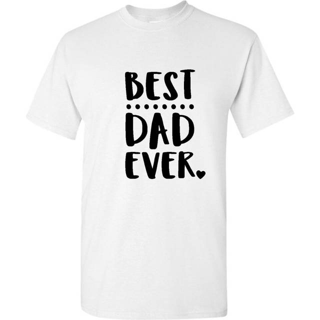 (White, 2XL) World Best Dad Daddy Father Ever Fathers Day Gifts Men T Shirt Tee Top