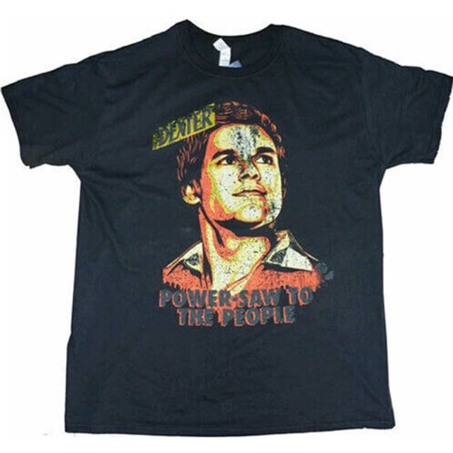 (S) Dexter Power-Saw Black Male T-Shirt