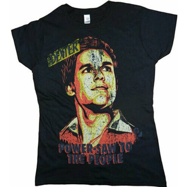 (S) Dexter Power-Saw Black Female T-Shirt