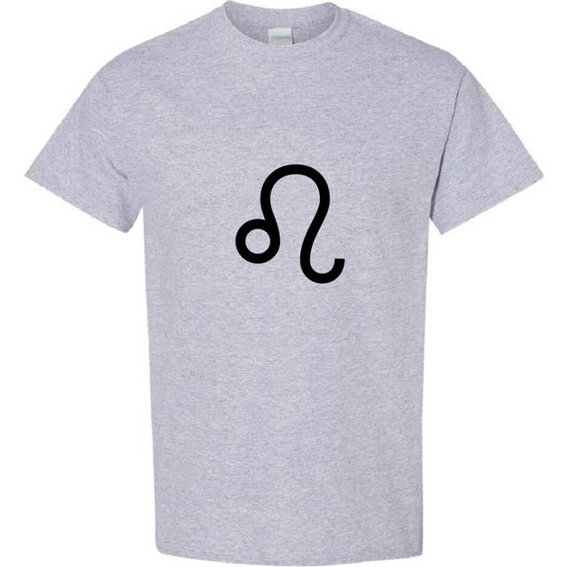 (Sport Grey, 2XL) Leo Lion Zodiac Horoscope Astrological Symbol Sign Men T Shirt Tee Top