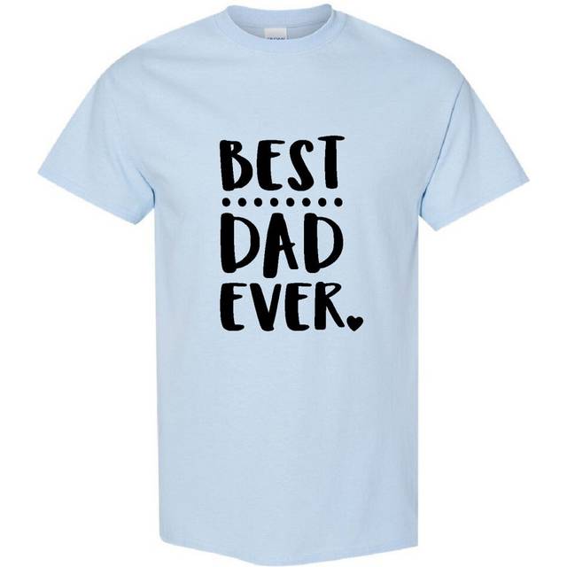(Light Blue, XL) World Best Dad Daddy Father Ever Fathers Day Gifts Men T Shirt Tee Top