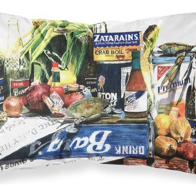 """""Caroline's Treasures 1008PILLOWCASE Crab In The Middle Moisture Wicking Fabric Standard Pillowcase  Large  Multicolor"""""