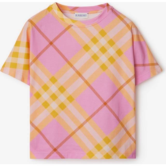 Burberry Kids Nova Check Crewneck Cotton T-Shirt, Size 4Y - A (Size 4Y)