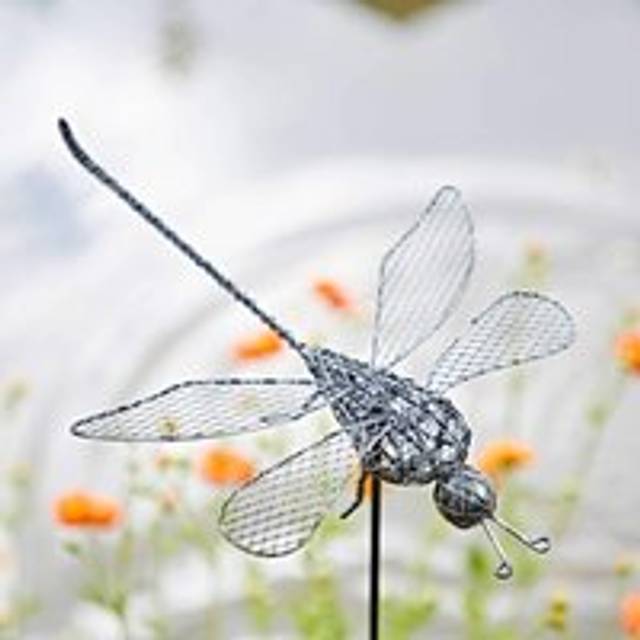 Anax Metal Dragonfly Garden Stake Decoration