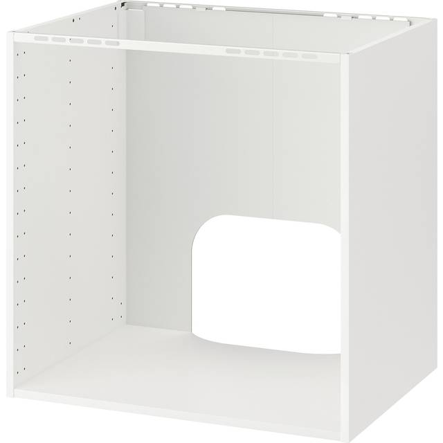METOD Bänkskåp för inbyggnadsugn/diskbänk, vit, 80x60x80 cm