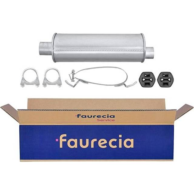 HELLA 8LD 366 036-881 Bakre ljuddämpare Easy2Fit – PARTNERED with Faurecia Bak, med monteringsdelar