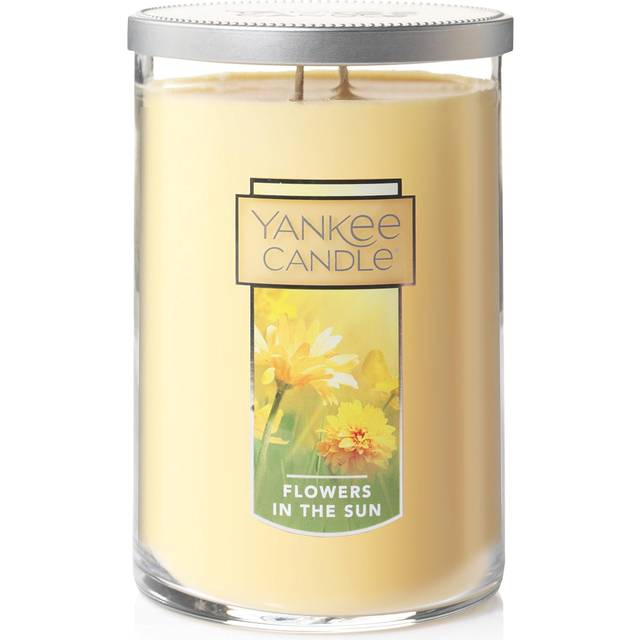 Yankee Candle Flowers in the Sun Scented  Classic 22oz Large Tumbler 2-Wick Candle  Over 75 Hours of Burn Time