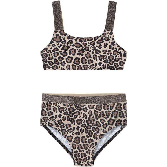 Namn IT flicka Nkfzeria bikini, Brun ventil, 134-140