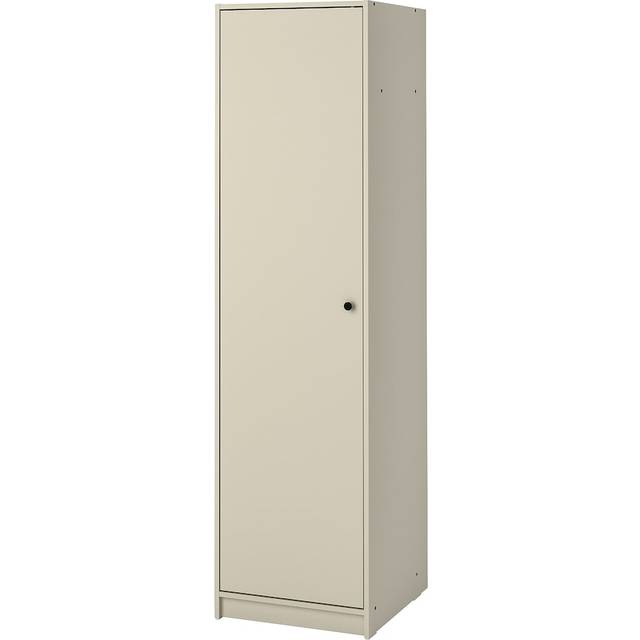 GURSKEN garderob, ljusbeige, 49x55x186 cm