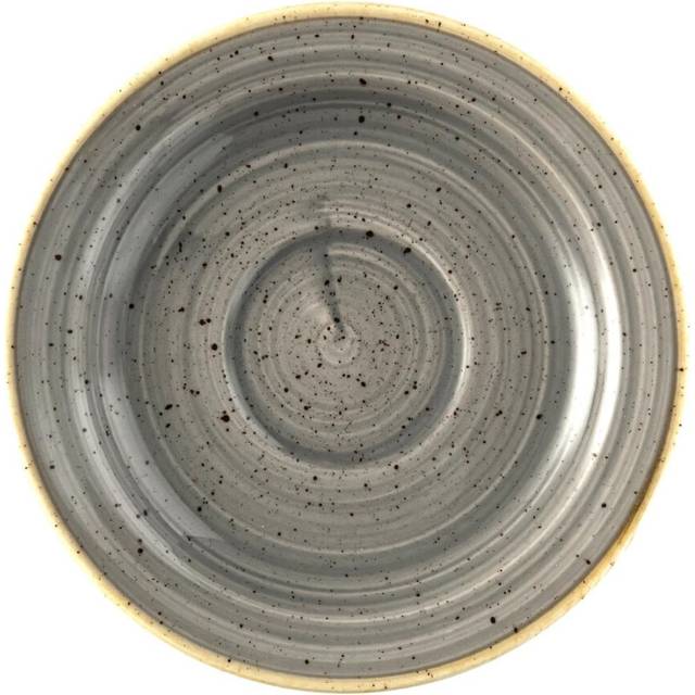 Churchill Stonecast Grey Profile Saucer 5 7/8- you get 12 - grey