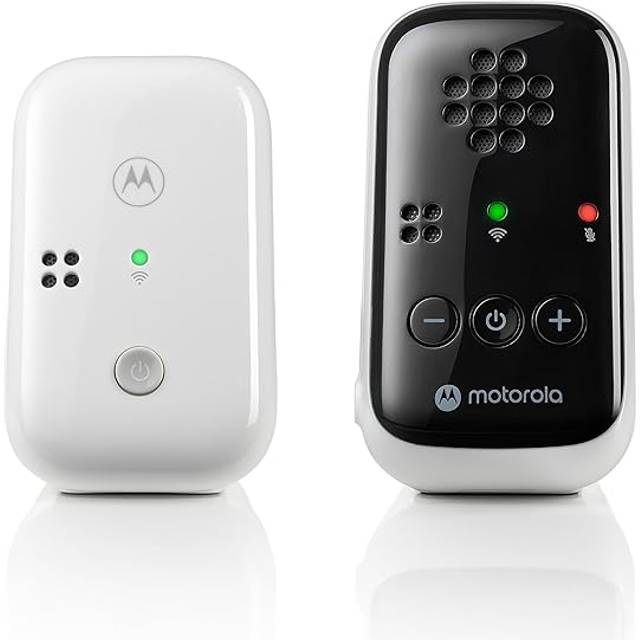 Motorola Nursery BabyPhone PIP10-230V – bärbar förälderenhet – 300 meter räckvidd – inkl. 2 nätaggregat – plast – vit