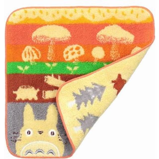 Studio Ghibli - My Neighbor Totoro - Totoro Mushrooms & Logs Mini Towel 25 x 25cm