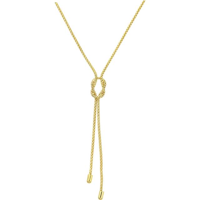 Jewelco London 9ct Yellow Gold Popcorn Negligee Necklace 18 inch 46cm - HHHAXL121