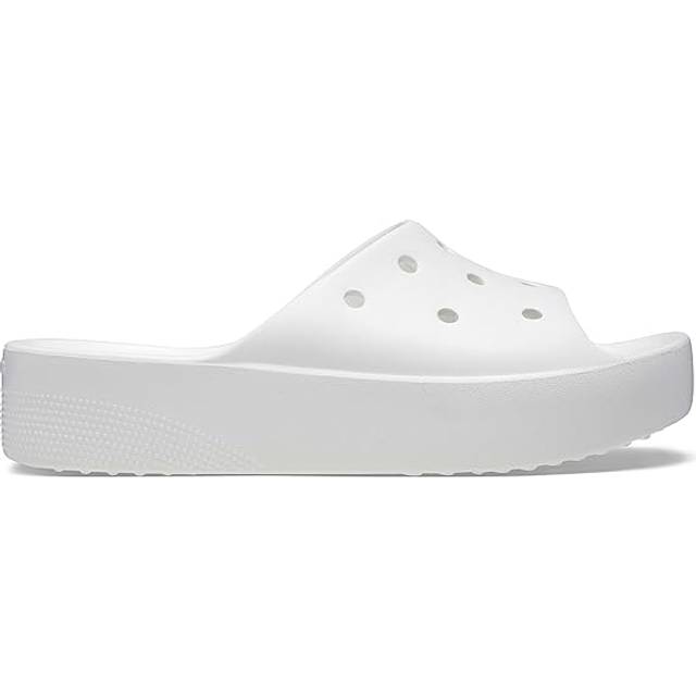 Crocs Women's Classic Slide | Platform Sandals  White  5