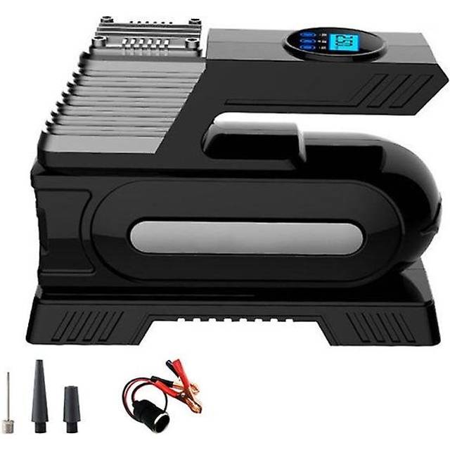 12V high-power car double-cylinder inflator pump air compressor led inflator portable for car motorcycle tire pump