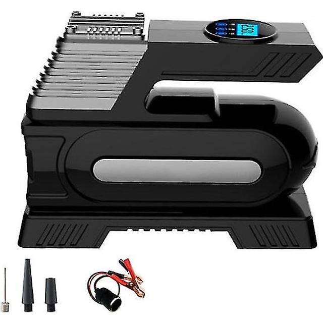 12v High-power Car Double-cylinder Inflator Pump Air Compressor Led Inflator Portable For Car Motorcycle Tire Pump