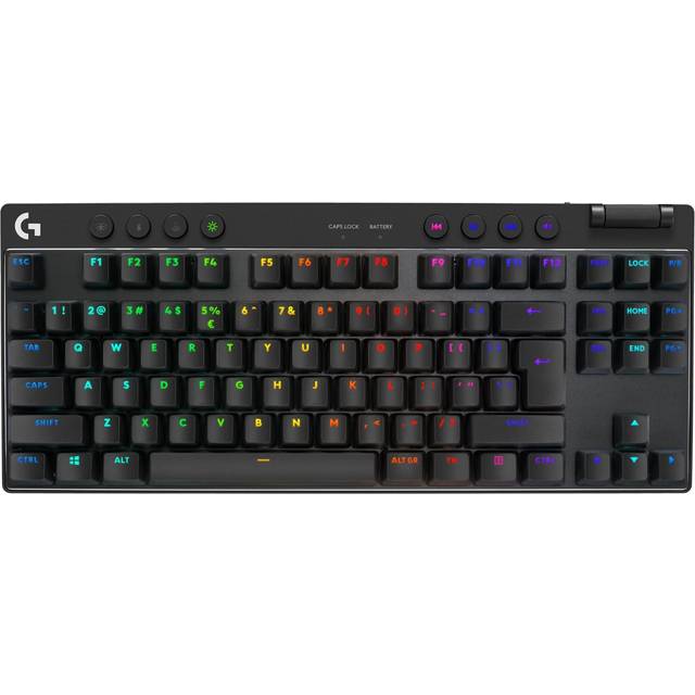 Logitech G PRO X TKL LIGHTSPEED – trådlöst speltangentbord - Svart - US INT'L TACTILE