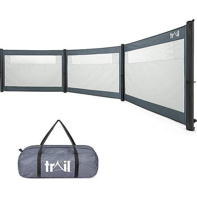 Trail 6m x 1.3m 3 Panel Inflatable Air Windbreak - Grey