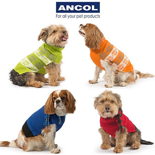 Dog jumper puppy ancol nordic scarf muddy paws warm stylish sweater xmas gift