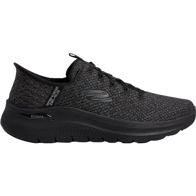 Skechers herr Arch Fit 2.0 Look Ahead Sneaker, Svart, 41 EU