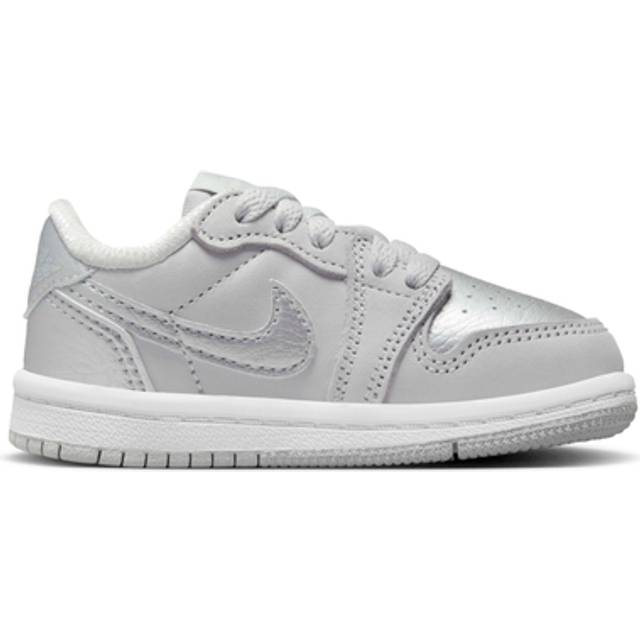 (TD) Air Jordan 1 Low OG 'Metallic Silver' FQ5435-002 - Neutral Grey/Metallic Silver/White - 6C