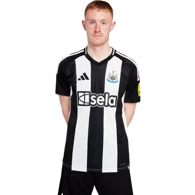 '24-'25 Newcastle Home Shirt Men's Black Polyester Made By: Adidas