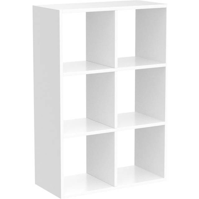 6 Cube Unit-White Bookcases, Shelving & Storage G-0335