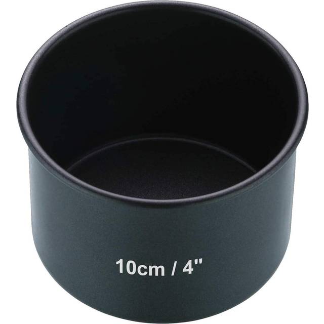 MasterClass Non Stick Loose Base Deep Individual Cake Pan - Grey