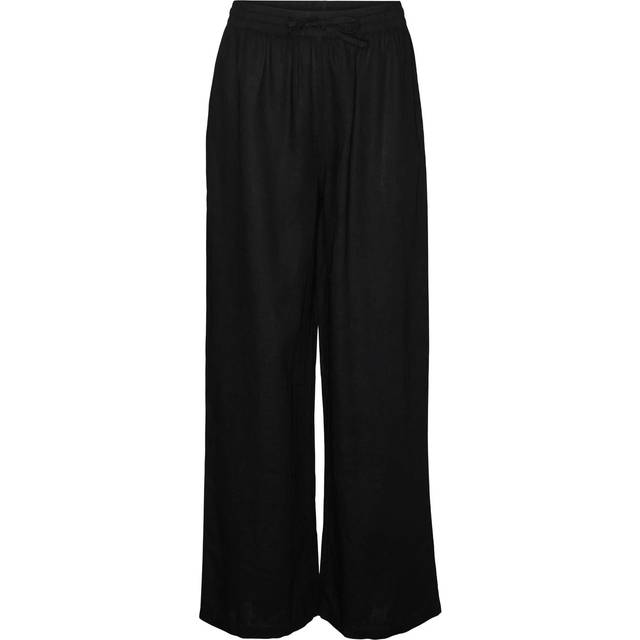 Vmlinn Hög Midja Byxor - Dubh - XL/32