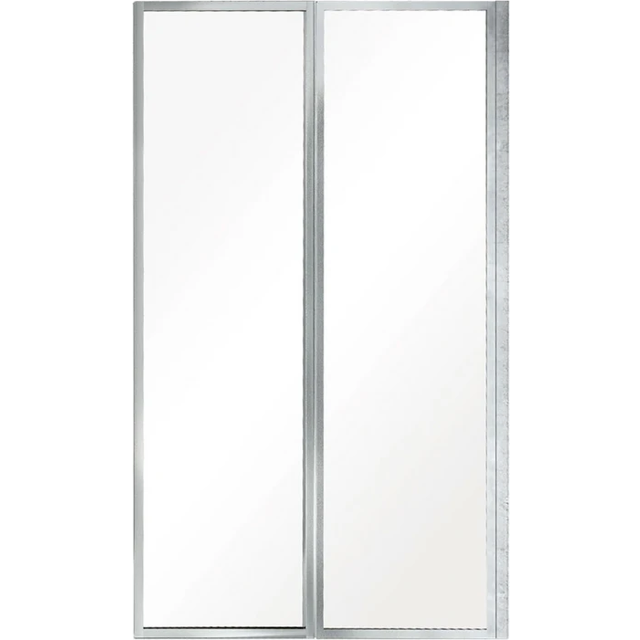 Badkarsvägg Minotte Premium Krom 4 mm 80.5x140 cm