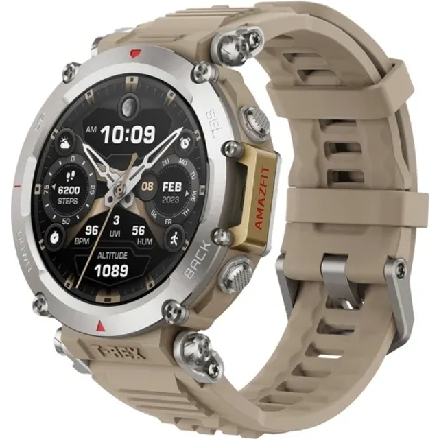 Amazfit T-Rex Ultra, 3,53 cm (1,39"), AMOLED, pekskärm, Wi-Fi, GPS (satellit), 89 g