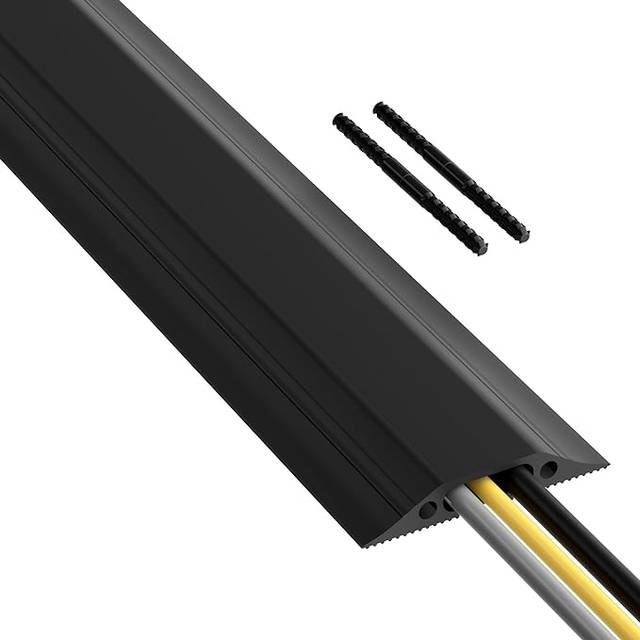 Kabelkanal Golv PVC Pro Svart 1.8m