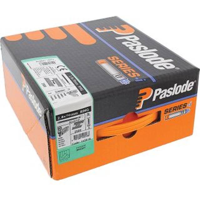 Paslode IM360Ci 2.8 x 63mm Ring Bright Framing Nails (3300 Box + 3 Fuel Cells)