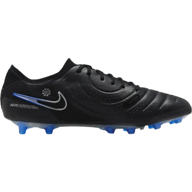 NIKE Legend 10 Elite AG-Pro, Bas Män, Black Chrome Hyper Royal, 40 EU