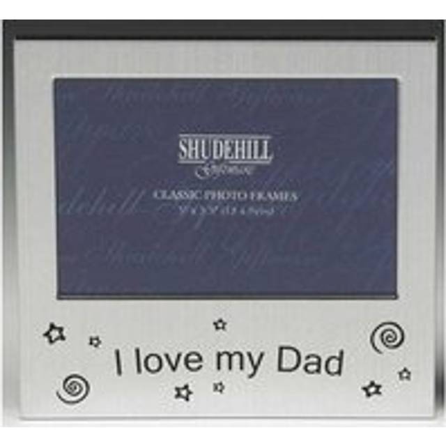 Satin Silver Occasion Frame I Love My Dad 5x3 Frame