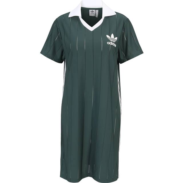 Adicolor 3-Stripes Pinstripe Dress - Mineral Green - XS