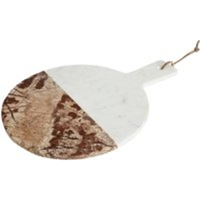 Orsina Annika White And Brown Marble Round Paddle Board