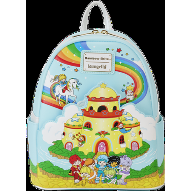 Loungefly Rainbow Brite Castle Group Mini Backpack - Gold