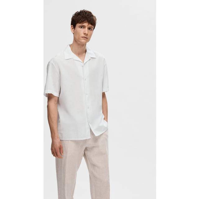 Linen Blend Short Sleeved Shirt