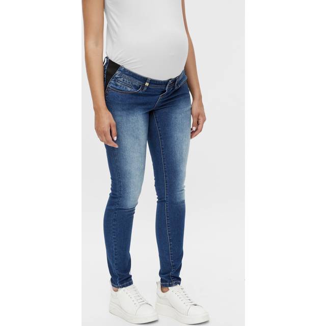 MAMALICIOUS mlessa Slim Fit Dmb Jeans W. Elastic |Blue |30 x 32