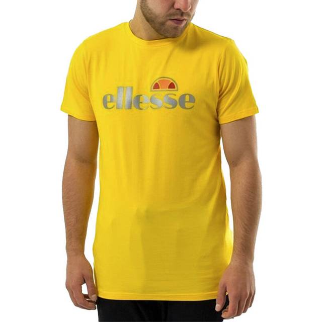 (Yellow, M) ELLESSE GINITI 2 Mens T Shirts Cotton Holiday Tee