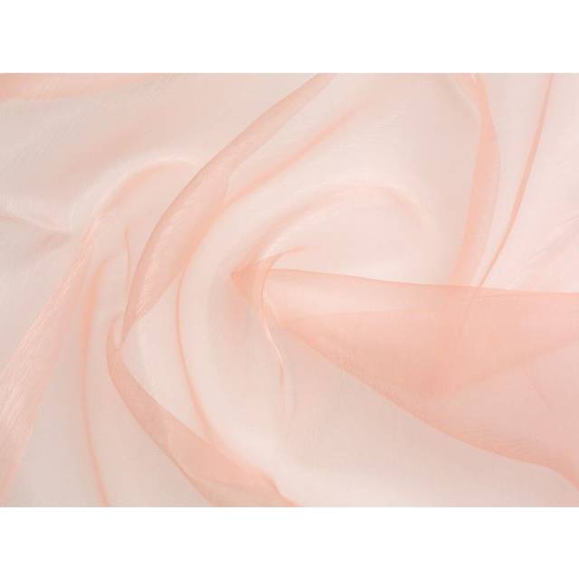 Minerva Core Range Sheer Organza Fabric Peach
