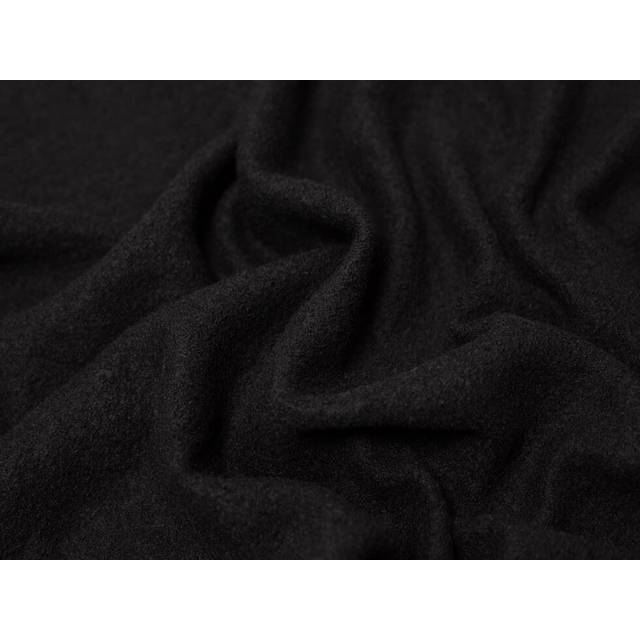 Minerva Core Range Heavy 100% Boiled Wool Coating Fabric Black