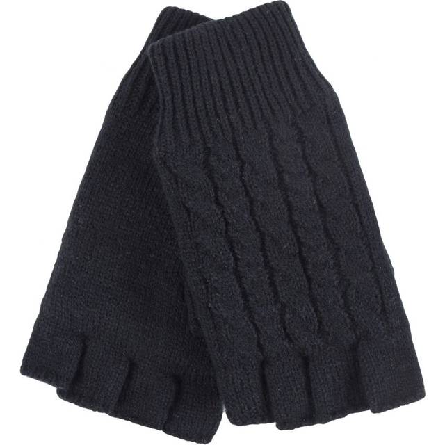 Heat holders - womens crochet knitted winter warm thermal fingerless gloves