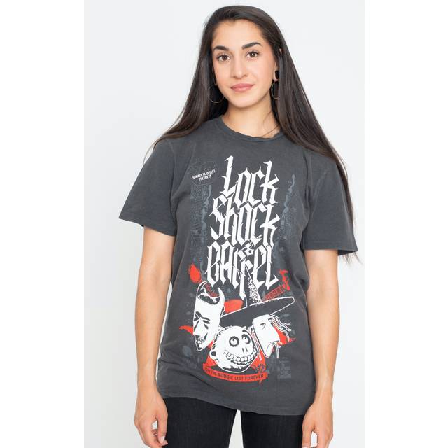 The Nightmare Before Christmas - Lock Shock & Barrel Acid Wash - T-Shirt - black - L - 100% Cotton,Jersey