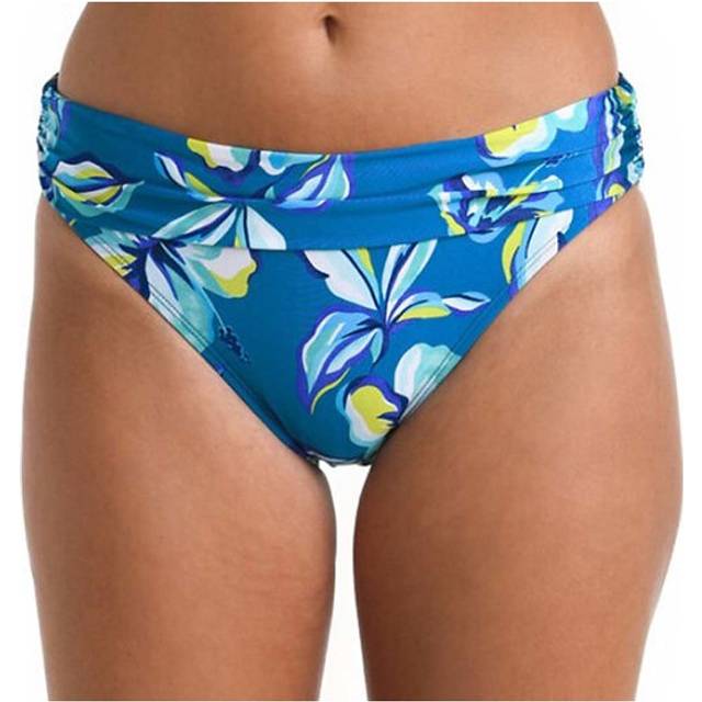 La Blanca Island Goddess White Shirred Band Hipster Bottom