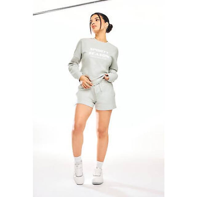Pixiegirl Light Grey Jogger Shorts 10 Pixiegirl | Petite Women's Casual Shorts