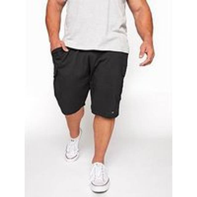 BadRhino Essential Jersey Cargo Shorts - Black, Black, Size 5-6Xl, Men - 5-6XL