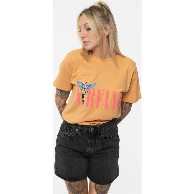 (S, Orange) Nirvana In Utero Angel T Shirt