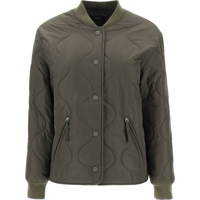 A.P.C. Khaki Camilla Bomber Jacket - JAC MILITARY KAKI - FR 34